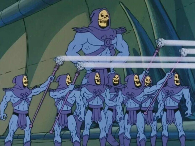 Создать мем: скелетор мемы, властелины вселенной, skeletor