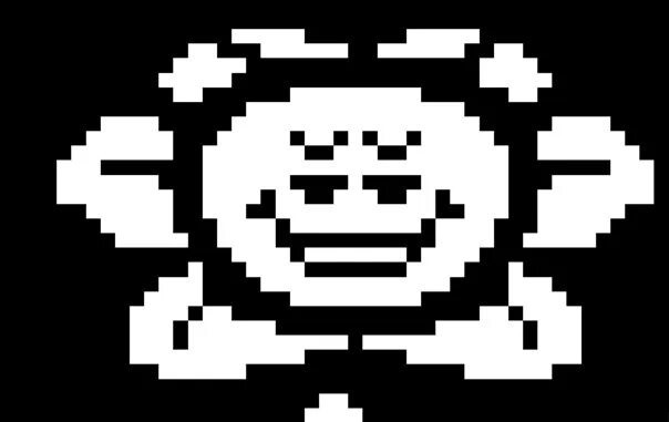 Create meme: flowy undertale pixel, undertale flowey, flowy from undertail pixel