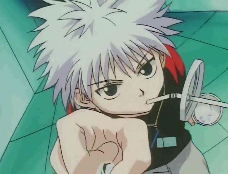 Create meme: hunter x hunter 3, hunter hunter 1999 killua, Hunter 1999 killua