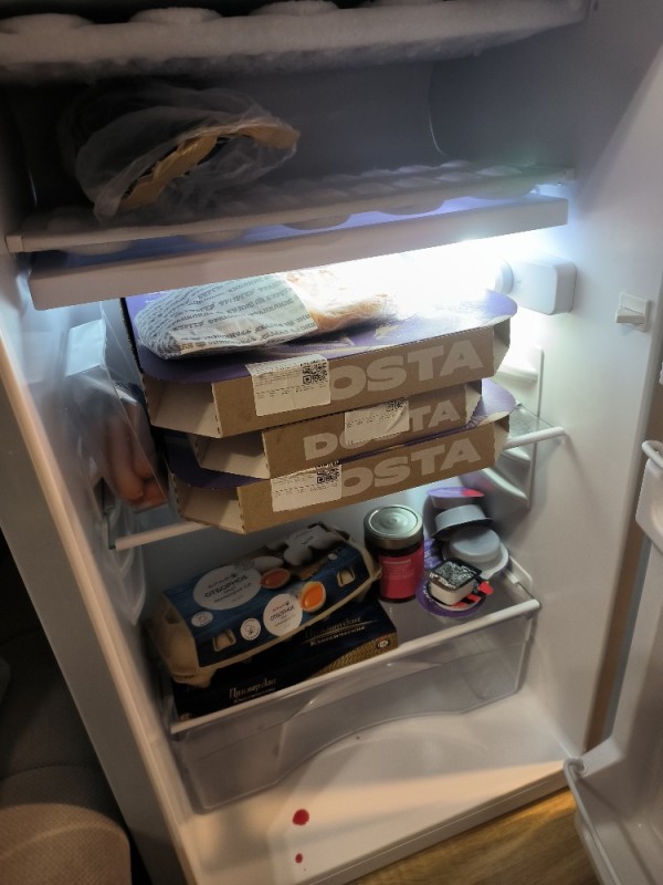 Create meme: food in the refrigerator, refrigerator , full fridge