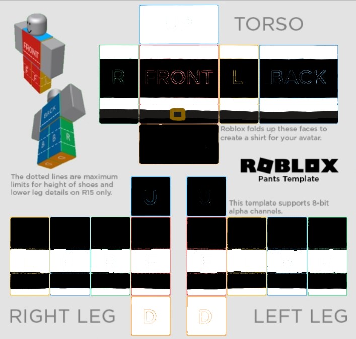Create comics meme roblox pants template, roblox shirt template  transparent - Comics 