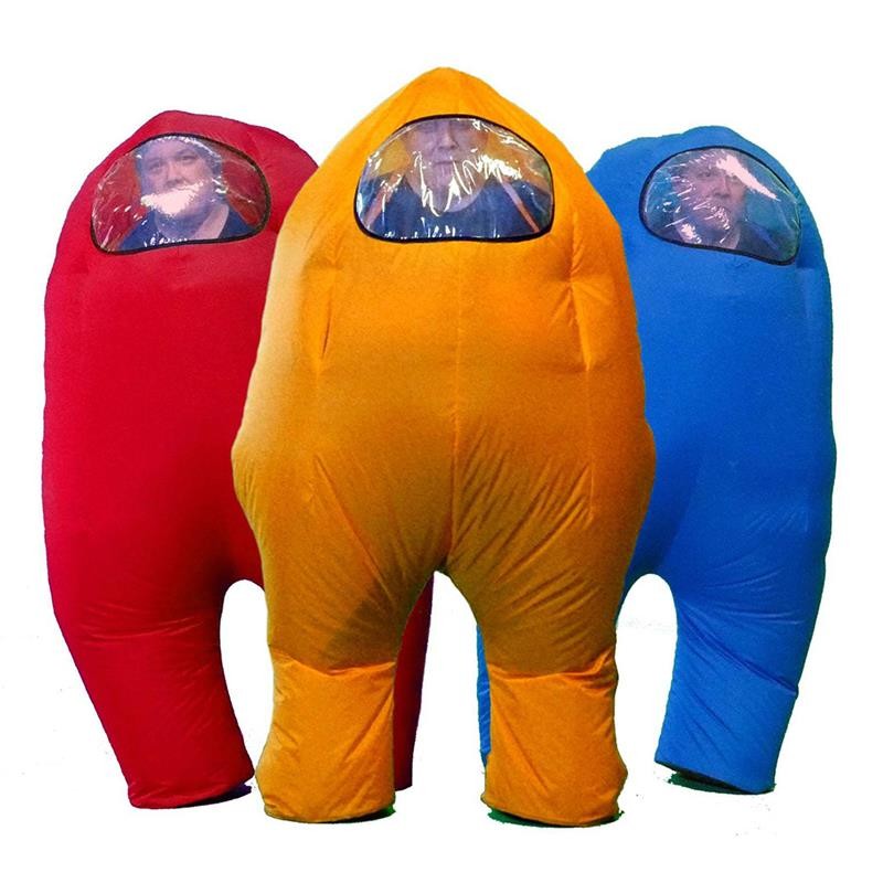 Создать мем: inflatable among us costume, надувной костюм астронавта, костюм амонг ас inflatable