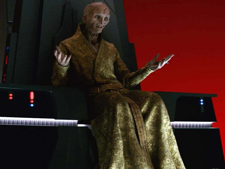 Create meme: snoke star wars, Star Wars Episode 7 Snoke, Supreme Leader Snoke