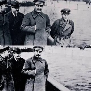 Create meme: yezhov nikolay ivanovich, Stalin Yezhov Molotov, Stalin Yezhov