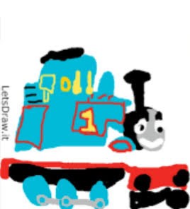 Create meme: Thomas the tank engine, thomas thomas the locomotive, The blue Thomas train