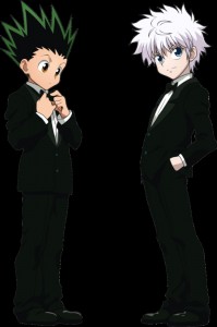 Создать мем: hunter x hunter killua, хантер х хантер киллуа в костюме, hunter x hunter