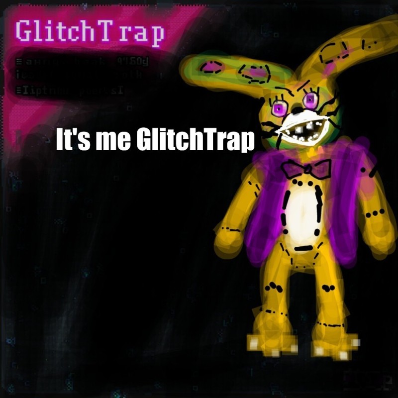 Create meme: fnaf glitch trap, spring bonnie, Spring Bonnie fnaf