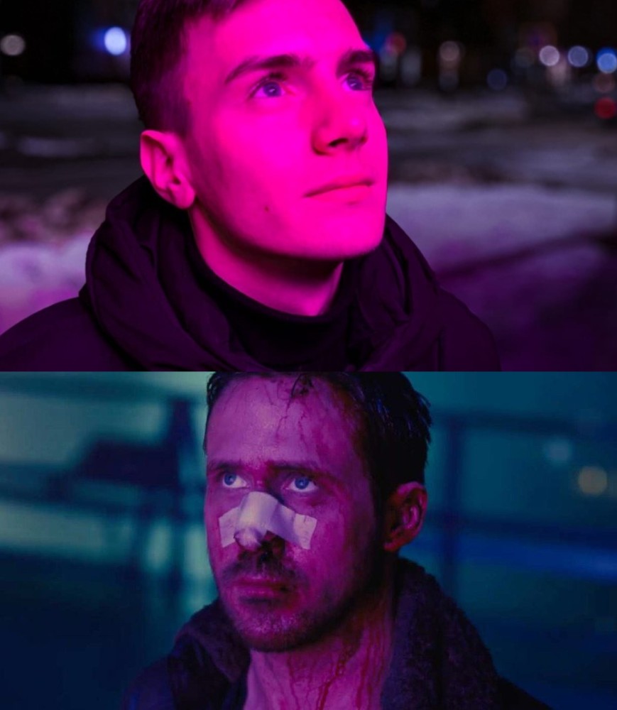 Create meme "blade runner ryan gosling, Gosling blade runner 2049