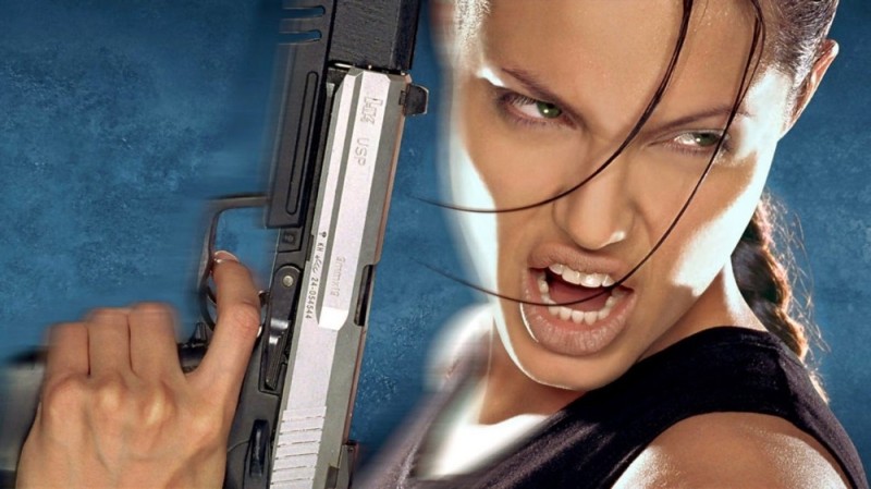 Создать мем: angelina jolie lara croft, лара крофт томб райдер, анджелина джоли томб райдер