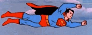 Создать мем: супермен гифка, супермен спешит на помощь, пукающий супермен
