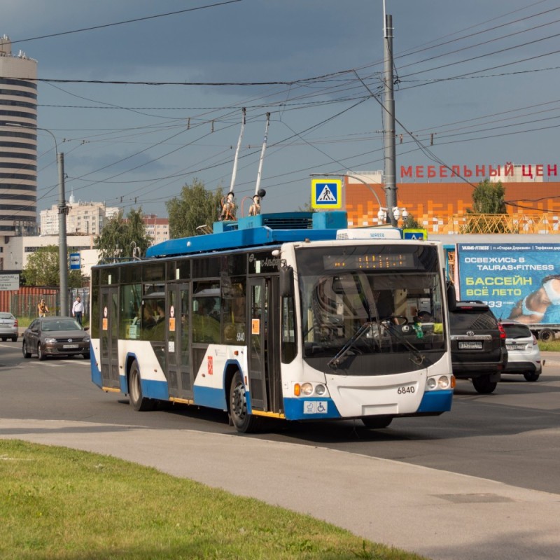 Create meme: trolleybuses, urban electric transport , Saint petersburg trolleybus