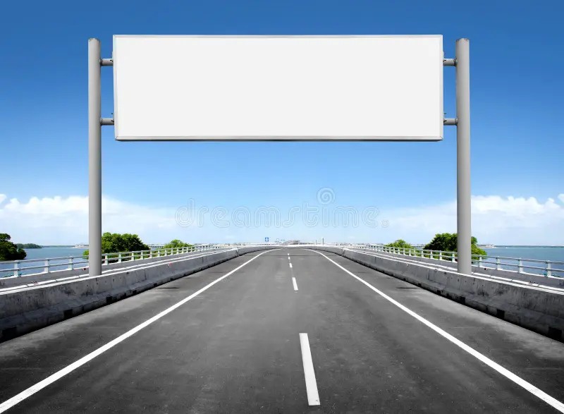 Create meme: The banner is white on the road, billboard on the road, 3d billboard