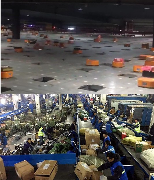 Create meme: sorting center, sorting center of the Russian Post, Russian Post Sheremetyevo