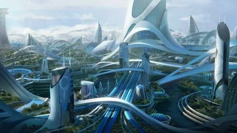 Create meme: the world of the future, the project city of the future , a beautiful city of the future