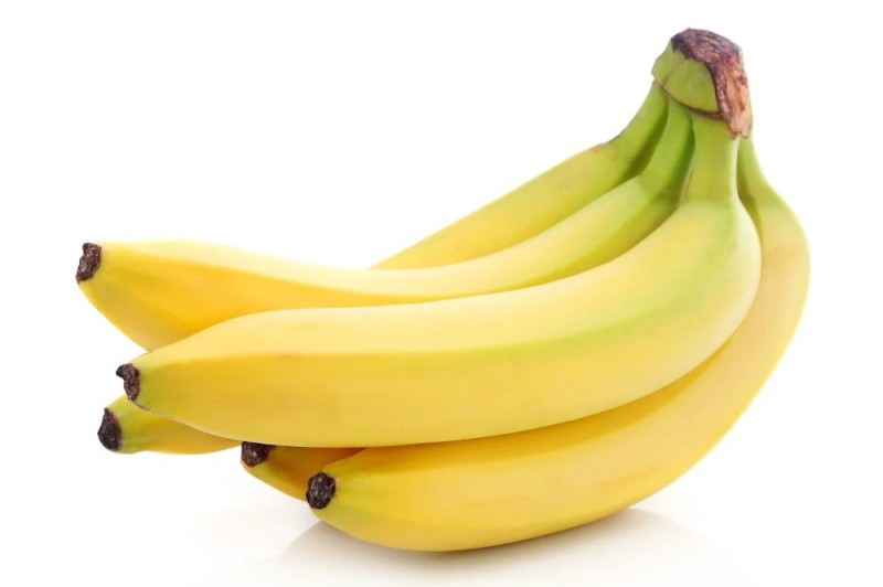 Создать мем: бананы эквадор, банан на однородном фоне, бананы плантейн