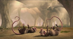 Create meme: the possums from ice age, opossum ice age