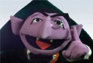 Create meme: count, count Dracula sesame street