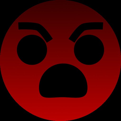 Create meme: bs emoticons, red angry smiley face, evil smile