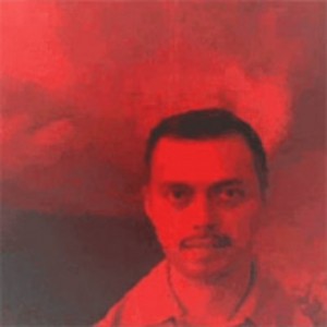 Create meme: Abdullah Alimov, red man, man on a red background