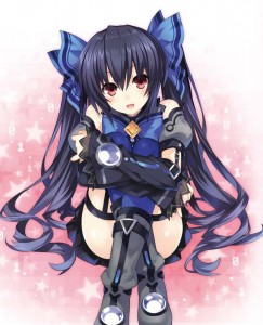 Создать мем: hyperdimension neptunia чёрное сердце нуар, нептуния аниме нуар, hyperdimension neptunia