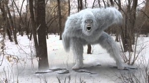 Create meme: attack Bigfoot, snow man in reality, etti Bigfoot