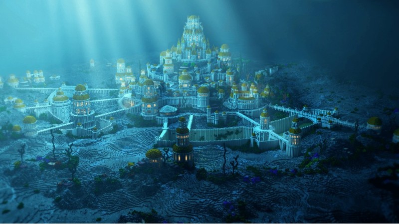 Create meme: Atlantis Poseidon's Palace, the sunken city of atlantis, the lost city of atlantis