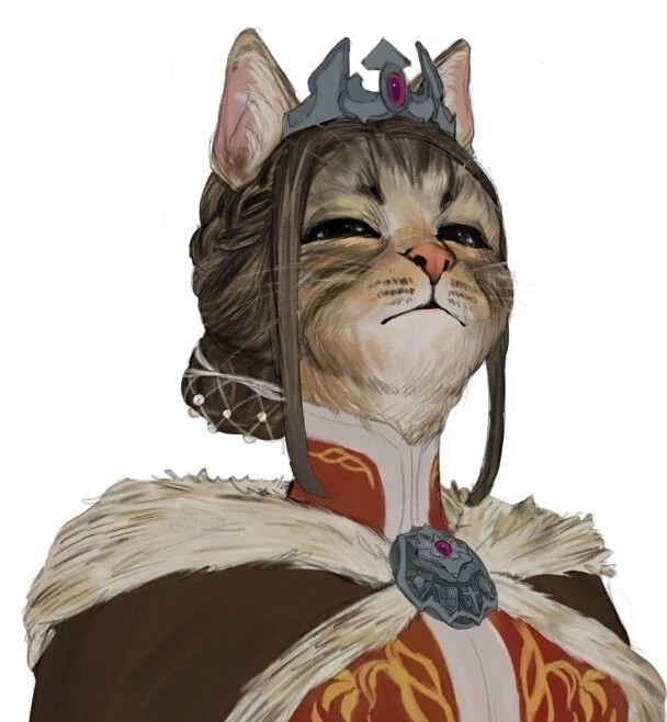 Create meme: cat emperor art, character illustration, cats art