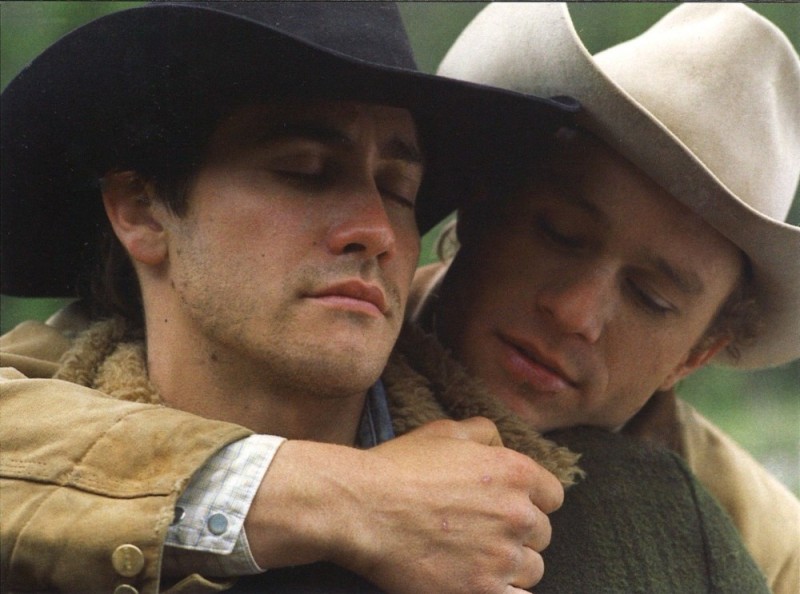 Создать мем: heath ledger, broke back mountain, brokeback