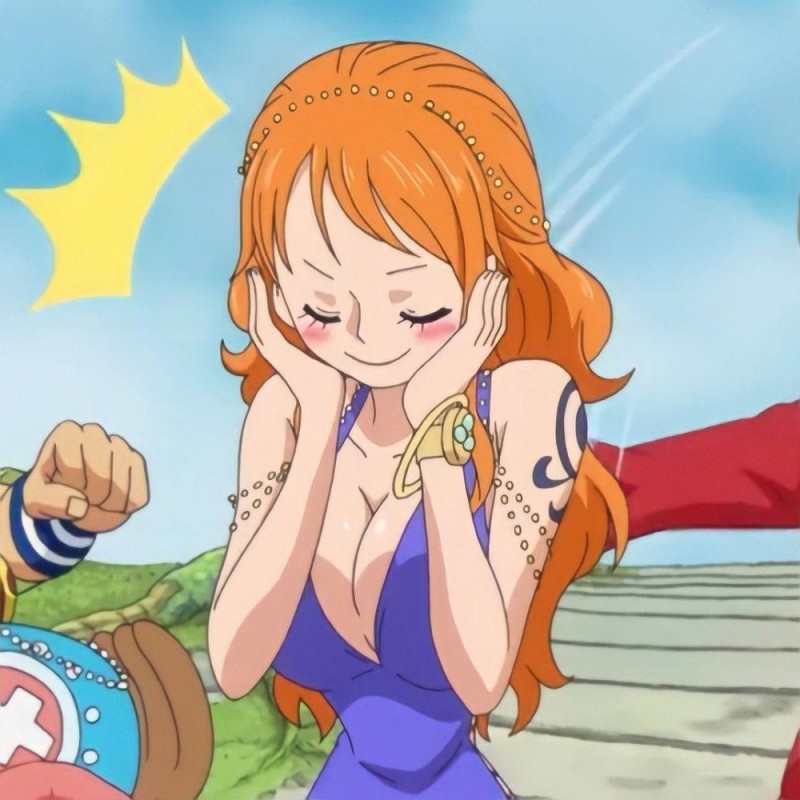 Create meme: nami, nami anime, Nico Robin and Nami boobs