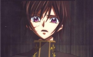 Create meme: anime evil, Lelouch, code geass art