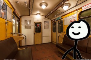 Create meme: subway, in the subway, the subway car