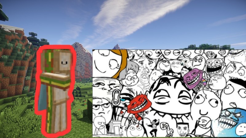 Create meme: Anti Griefer Show #1, minecraft for noobs , minecraft 