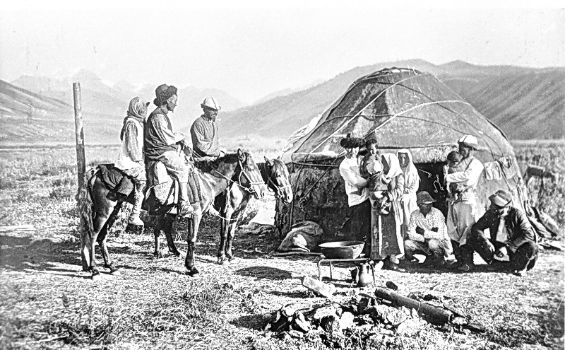 Create meme: Kyrgyz nomads of the 19th century, Kyrgyz people of the 19th century, The Yenisei Kirghiz People of the 19th century