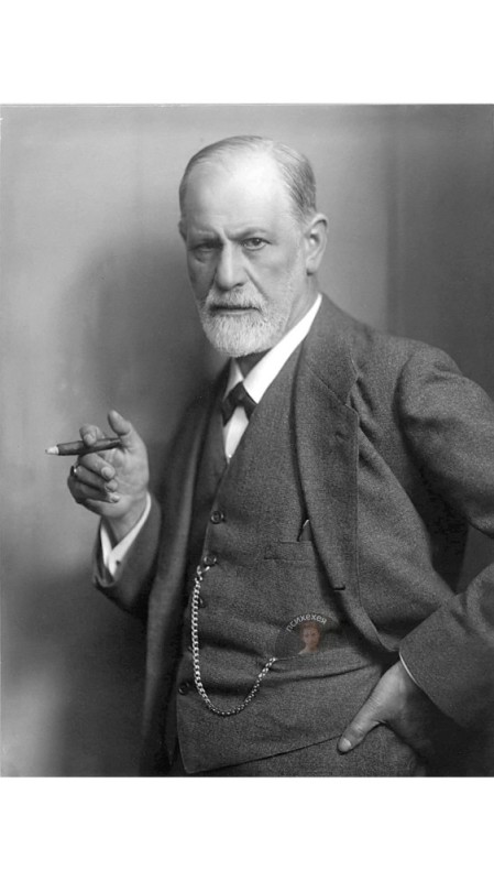 Create meme: sigmund freud portrait, Freud , Sigmund Freud with a cigar