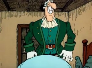 Create meme: treasure island cartoon doctor Livesey, treasure island cartoon in 1988 Dr. Livesey, treasure island Dr Livesey