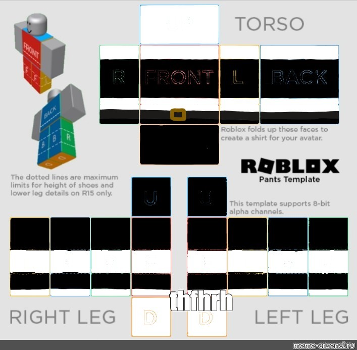 4+ Roblox Pants Template  Roblox shirt, Shirt template, Create shirts