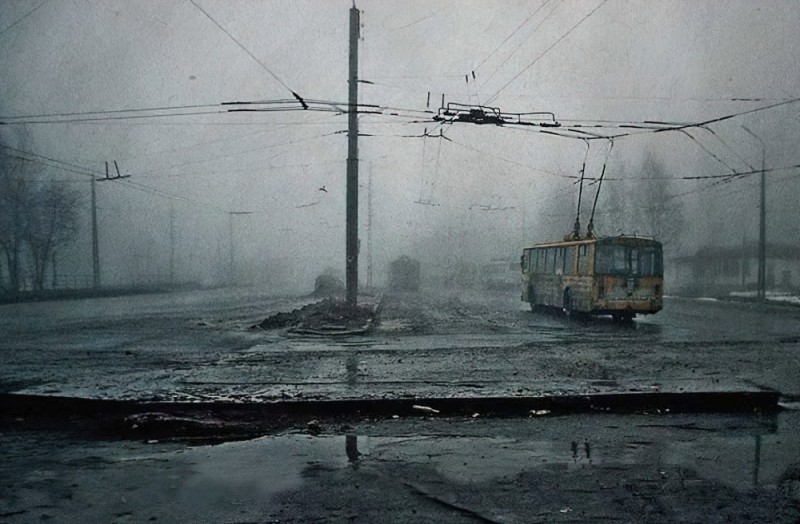 Create meme: Look at how beautiful the world is, The gloomy trolleybus, look how beautiful world without drugs