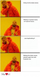 Create meme: drake meme, drake meme template, template meme with Drake