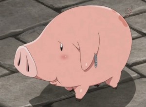 Создать мем: seven deadly sins pig, персонажи семь смертных грехов, хоук семь смертных грехов