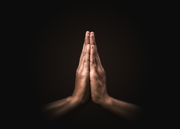 Create meme: hands in prayer, hands of the worshipper, namaste hands