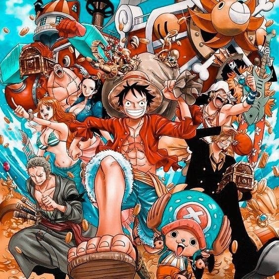 Создать мем: one piece манга, команда луффи в ван пис, манки д. луффи