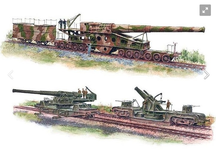 Create meme: Gustav the German artillery, Anzio Annie's railway cannon, German mortar Gustav