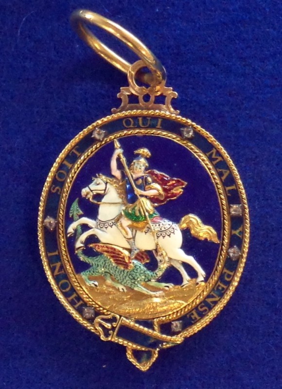 Create meme: knightly order of Saints Michael and George, saint george, emblem of the order of the garter