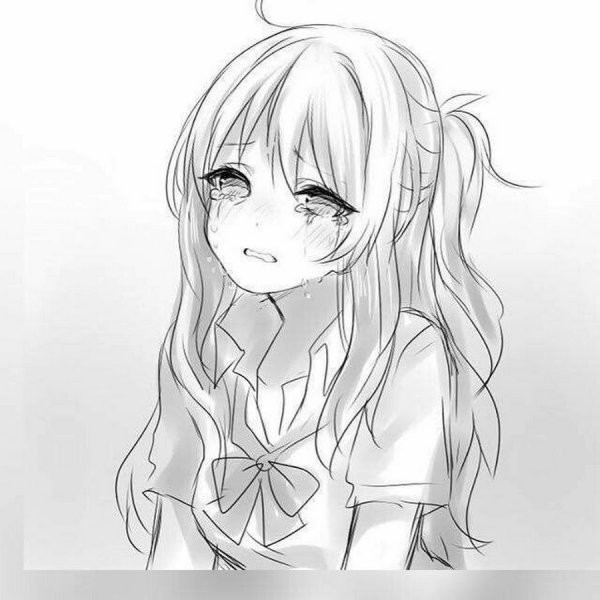 Create meme: anime chan pencil, sad anime drawings, drawing a pencil drawing