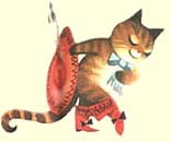 Create meme: cat illustration, Perrault puss in boots, illustration of cat