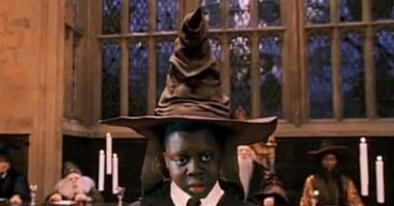 Create meme: Harry Potter sorting hat, The distributing hat from Harry Potter, hogwarts harry potter