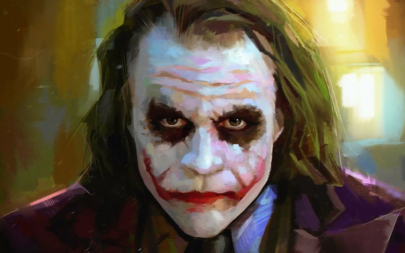 Create meme: the Joker Heath Ledger, Ledger Joker, the Joker Heath Ledger art
