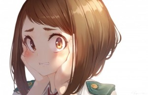 Создать мем: anime, аниме, uraraka ochako