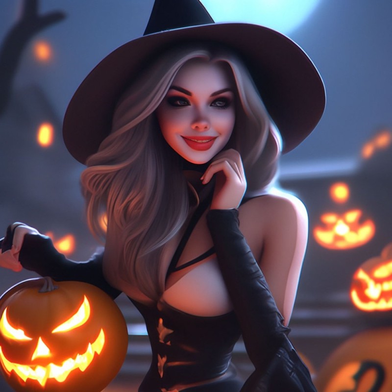 Create meme: the witch is beautiful, halloween halloween, witch Halloween