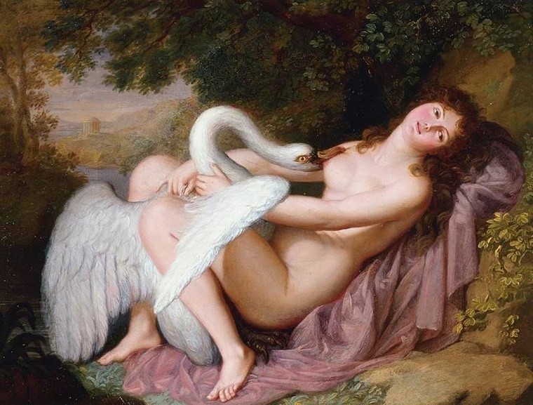 Create meme: Leda and the Swan by Francois Boucher, Boucher Leda and the Swan, Leda and the Swan Boucher uncensored painting